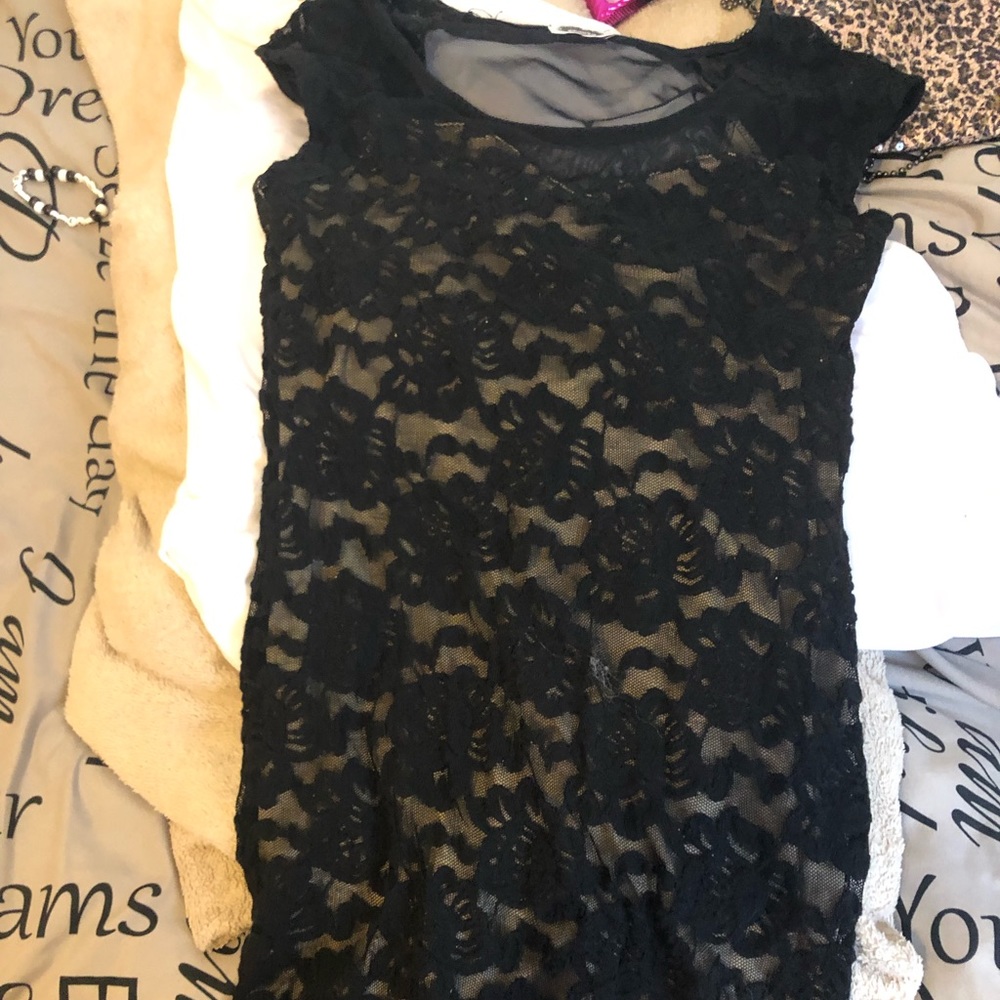 black laced dress